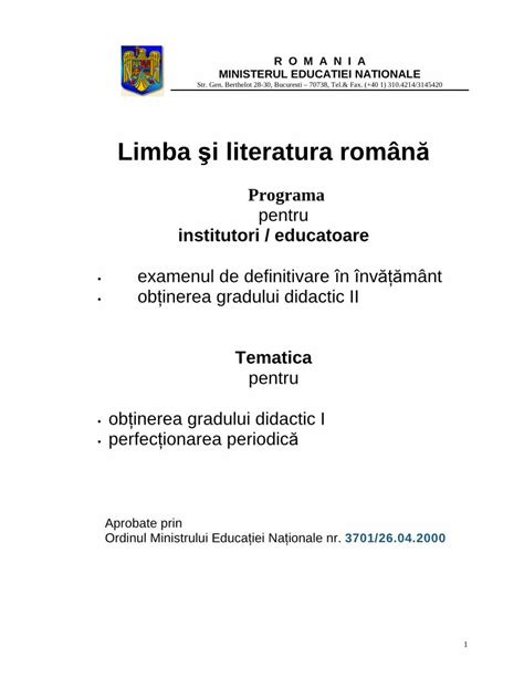 Pdf Limba I Literatura Rom N Cis Ucv Ro Sa Elaboreze