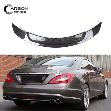 CF Spoilers For Mercedez CLS W218 Rear Trunk Spoiler Carbon Fiber 2012