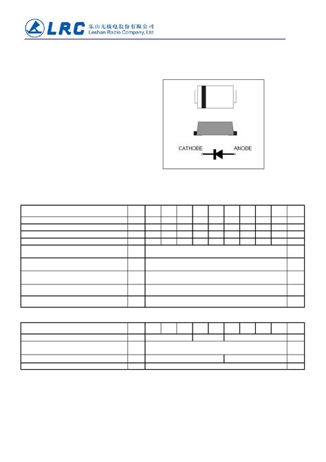 HFMAF101 Datasheet 1 9 Pages LRC Surface Mount Glass Passivated High