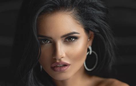 Wallpaper Look Hair Girl Brunette Sergey Gokk Ekaterina Nefedova For Mobile And Desktop