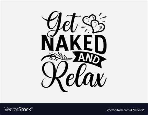 Get Naked Relax Royalty Free Vector Image Vectorstock