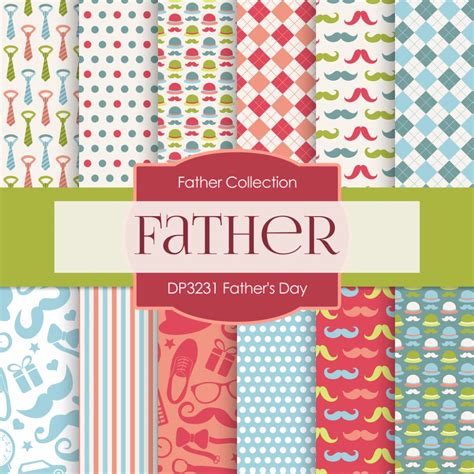 Father S Day Digital Paper Dp Digital Paper Shop Digital