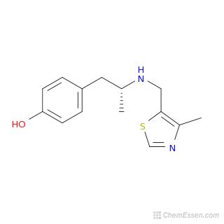 4 2 4 Methyl 1 3 Thiazol 5 Yl Methyl Amino Propyl Phenol Structure