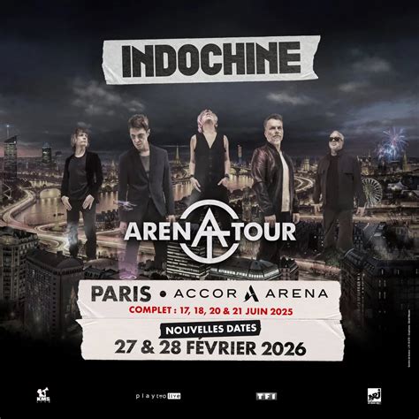 Indochine à Paris 2025 Billets Prix et Réservations