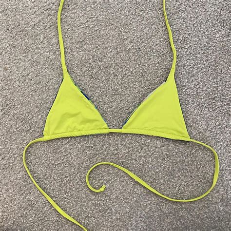 Adorable Triangle Bikini Top Reversible Got At A Depop