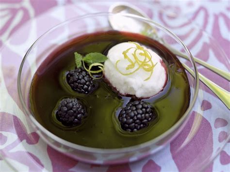 Cold Berry Soup With Lime Sorbet Recipe Eat Smarter Usa