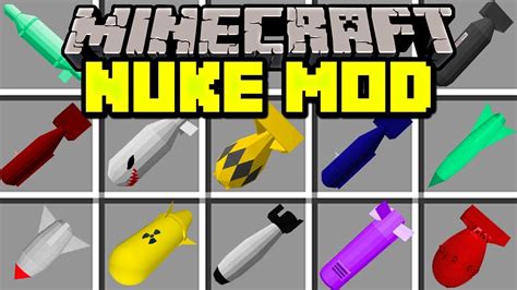Minecraft Nuke Mod Build Giant Nukes With Giant Explosions Modded