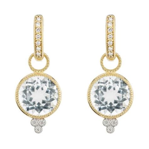 Provence Delicate Pave Trio Round Stone Earring Charms Judefrances