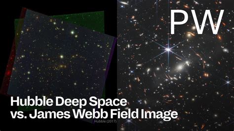 Hubble Deep Space Vs James Webb Field Image Youtube