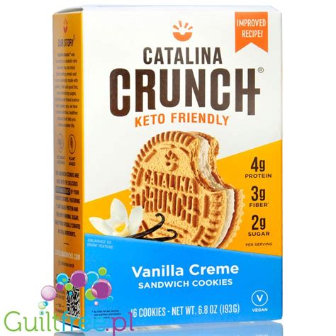 Catalina Crunch Keto Vanilla Creme Sandwich Cookies Wega Skie Markizy