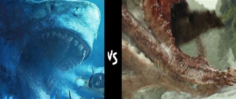 Megalodon Vs Mire Squid By Mnstrfrc On Deviantart