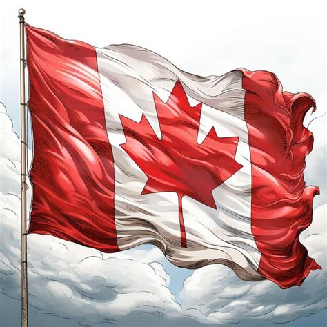 Premium Photo Canada Flag Illustration