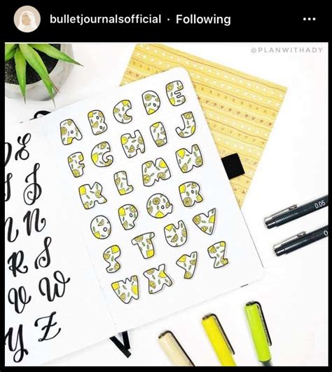 The Best Bullet Journal Fonts For Your Bujo Pages Angela Giles