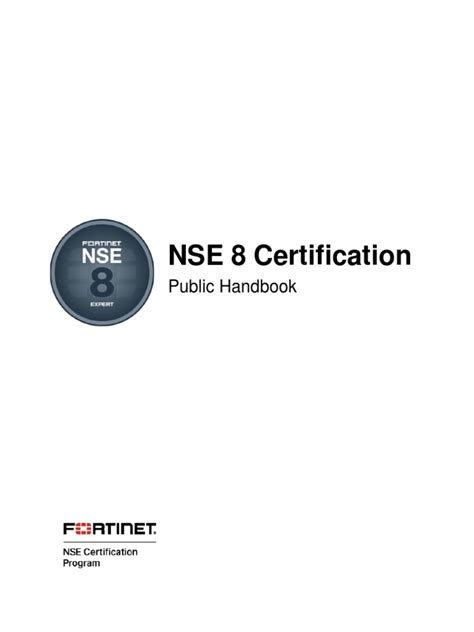 Nse 8 Certification Public Handbook Pdf Virtual Private Network