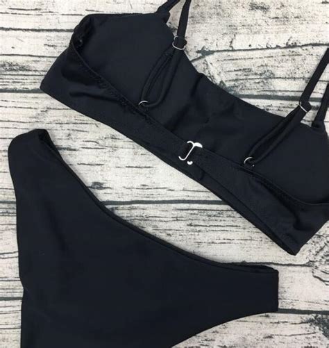 China Hot Sale Women Solid Color Sexy Triangle Bikini China Bikini And Women Bikini Price