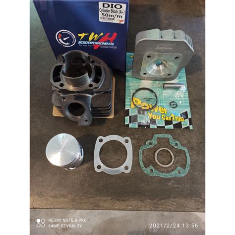 Mm Twh Block Kit And Cylinder Head Honda Dio Cc Shopee