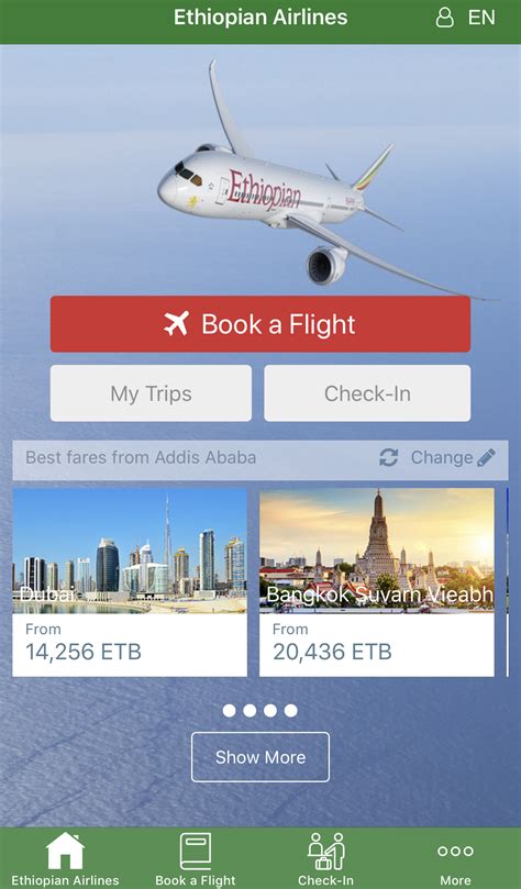 Ethiopian Makes Travel Easier with Upgraded Mobile App