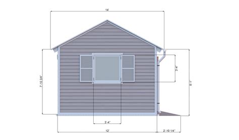 12x18 Gable Garden Shed Plans