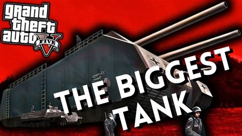 GTAV P1000 Ratte Tank WW2 Mega Tank MOD 18 YouTube