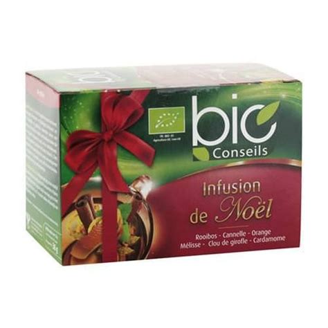 Infusion de Noël Bio 20 sachets Bioconseils Cdiscount Au quotidien