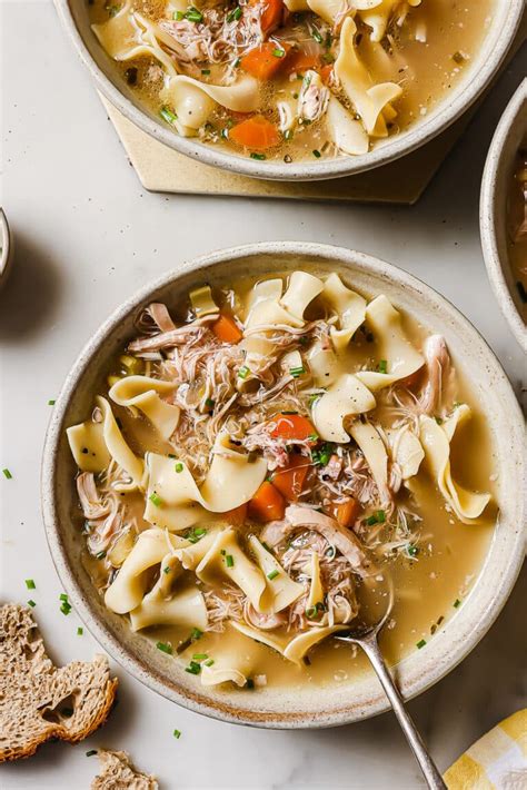 Slow Cooker Chicken Noodles Soup Primavera Kitchen