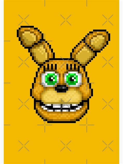 Lámina Artística «adventure Spring Bonnie Fnaf World Pixel Art De