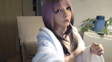 Small Titties Egirl In Bathrobe Smoking Nude Pics Xhamster