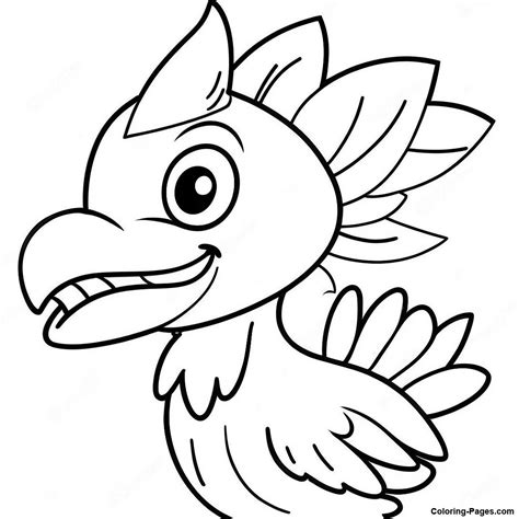 Cheerful Phoenix Suns Mascot Coloring Page Coloring