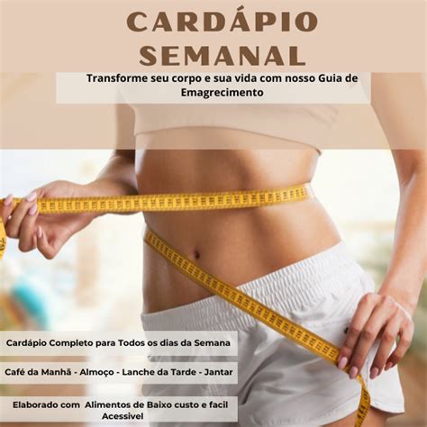 Cárdápio Semanal Transforme Seu Corpo e Sua Vida vendasonline afd