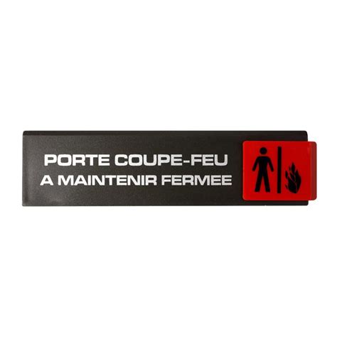 Plaquette de porte Porte coupe feu a maintenir fermée Europe design