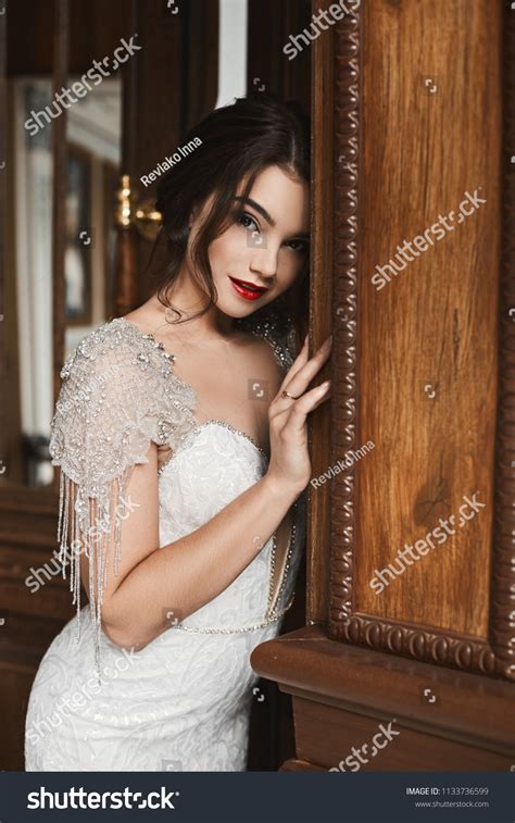 Beautiful Sexy Sensual Brunette Model Girl Stock Photo Shutterstock