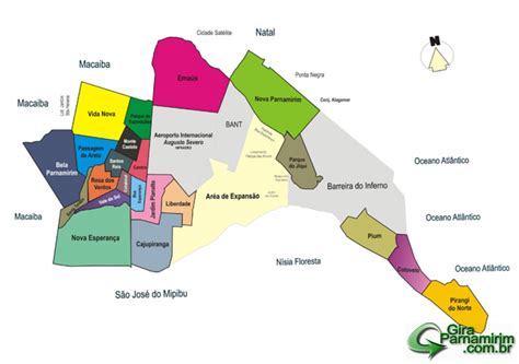 Mapa Dos Bairros De Parnamirim Interativo Do Google Girarn