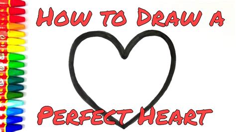 How To Draw A Perfect Heart Step By Step Youtube