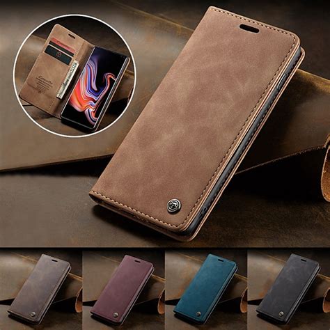 Caseme Magnetic Flip Wallet Phone Case Retro Stand For Samsung Galaxy