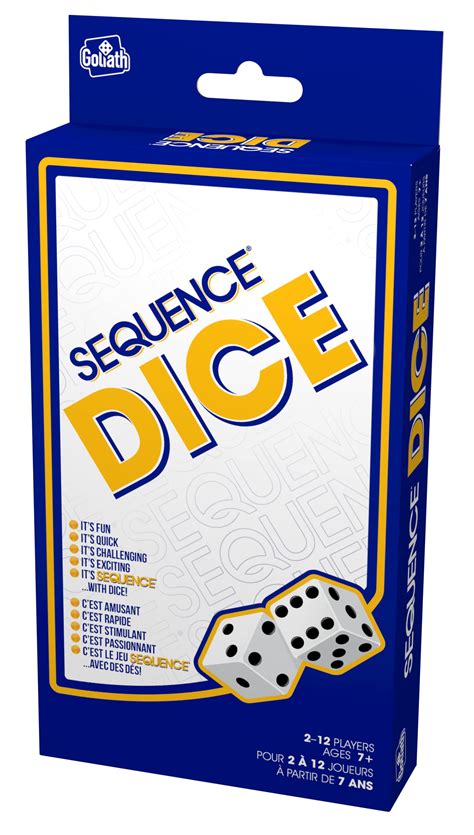 Sequence Dice Peggable Bilingual By Packaging Colors