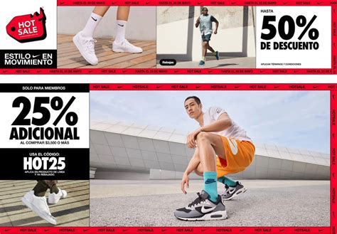 Nike Hot Sale 2024 Hasta 50 de descuento cupón del 25 adicional