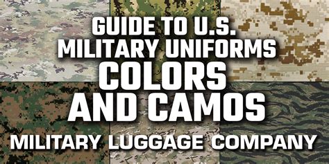 Guide To Us Military Uniforms Colors And Camos Military Luggage