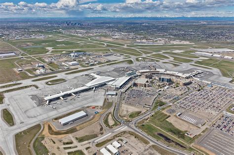 Aerial Photo Calgary International Airport Yyc