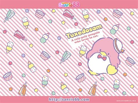 Tuxedo Sam Pink Wallpaper Sanrio Wallpaper Cartoon Drawings Sanrio