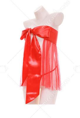 Cute Bowknot Sheer Gauze Bikini Set Sexy Net Sleepwear Dress Backless Mesh Lingerie Set