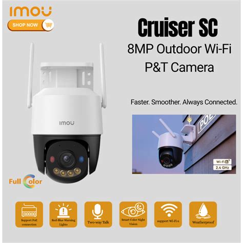 IMOU Cruiser SC 8MP Outdoor Wi-Fi P&T Camera | Supports PoE Connection ...