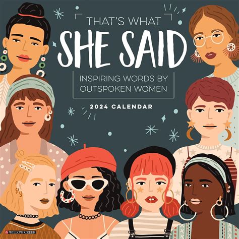 Willow Creek Press Thats What She Said Monthly 2024 Wall