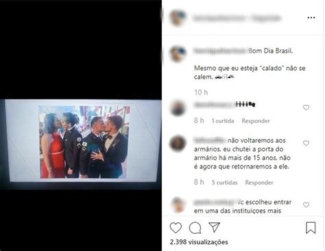Militares viram réus por homofobia após comentários preconceituosos contra beijo gay em