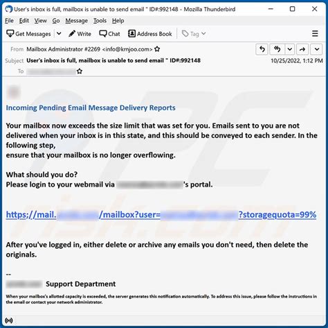 Your Mailbox Is Full Email Scam Removal And Recovery Steps Updated