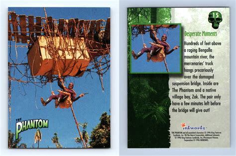 Desperate Moments 15 The Phantom Movie 1996 Inkworks Trading Card