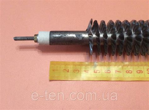 Тэн ПРЯМОЙ оребренный 2,0 кВт / 220В / L длина (по трубе)=500мм ...