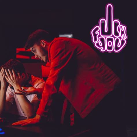 Fuck You Middle Finger Neon Sign Mdrnized