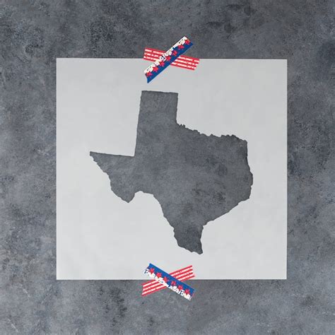 Texas Stencil Etsy
