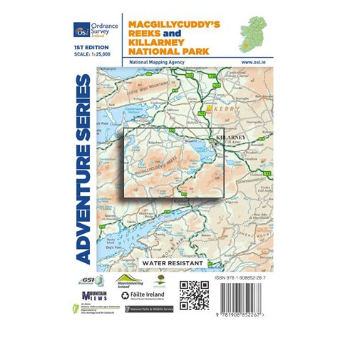 Ordnance Survey Ireland Adventure Series Maps Outdoor Sports