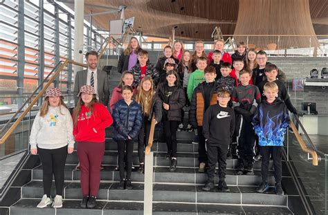 North Wales Ms Welcomes Ysgol Rhostyllen Pupils To The Senedd